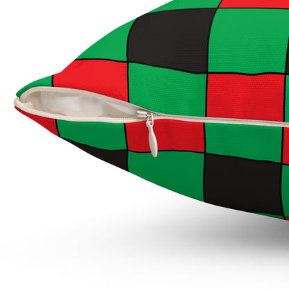 Martinique Retro Check Cushion Pillow