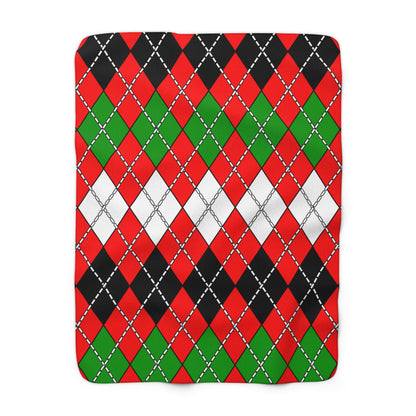 Jordan Retro Argyle Blanket Throw