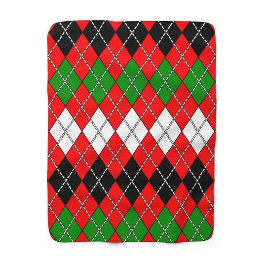 Jordan Retro Argyle Blanket Throw
