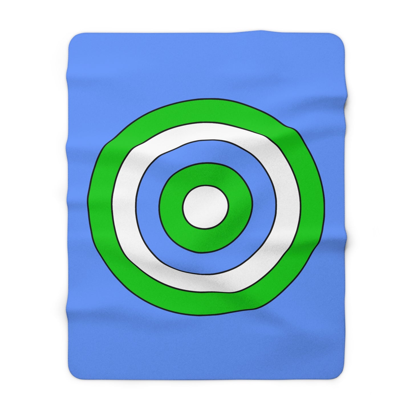 Djibouti Retro Target Blanket Throw
