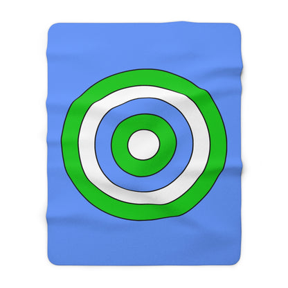 Djibouti Retro Target Blanket Throw