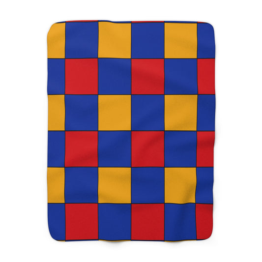 Armenia Retro Check Blanket Throw
