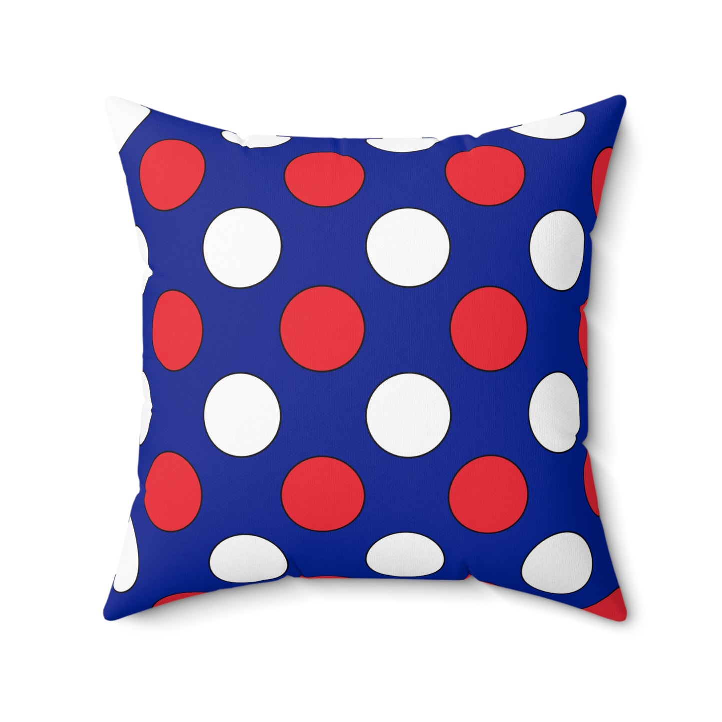 French Southern Territories Retro Polka Dots Cushion Pillow