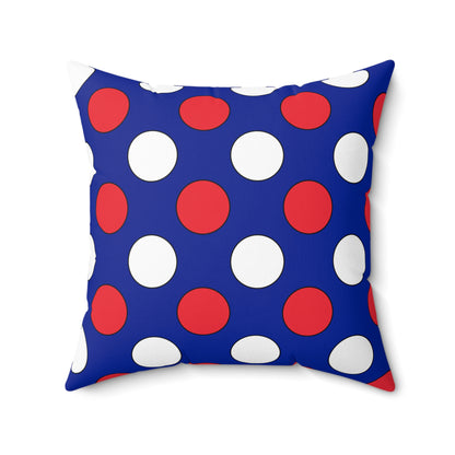 French Southern Territories Retro Polka Dots Cushion Pillow