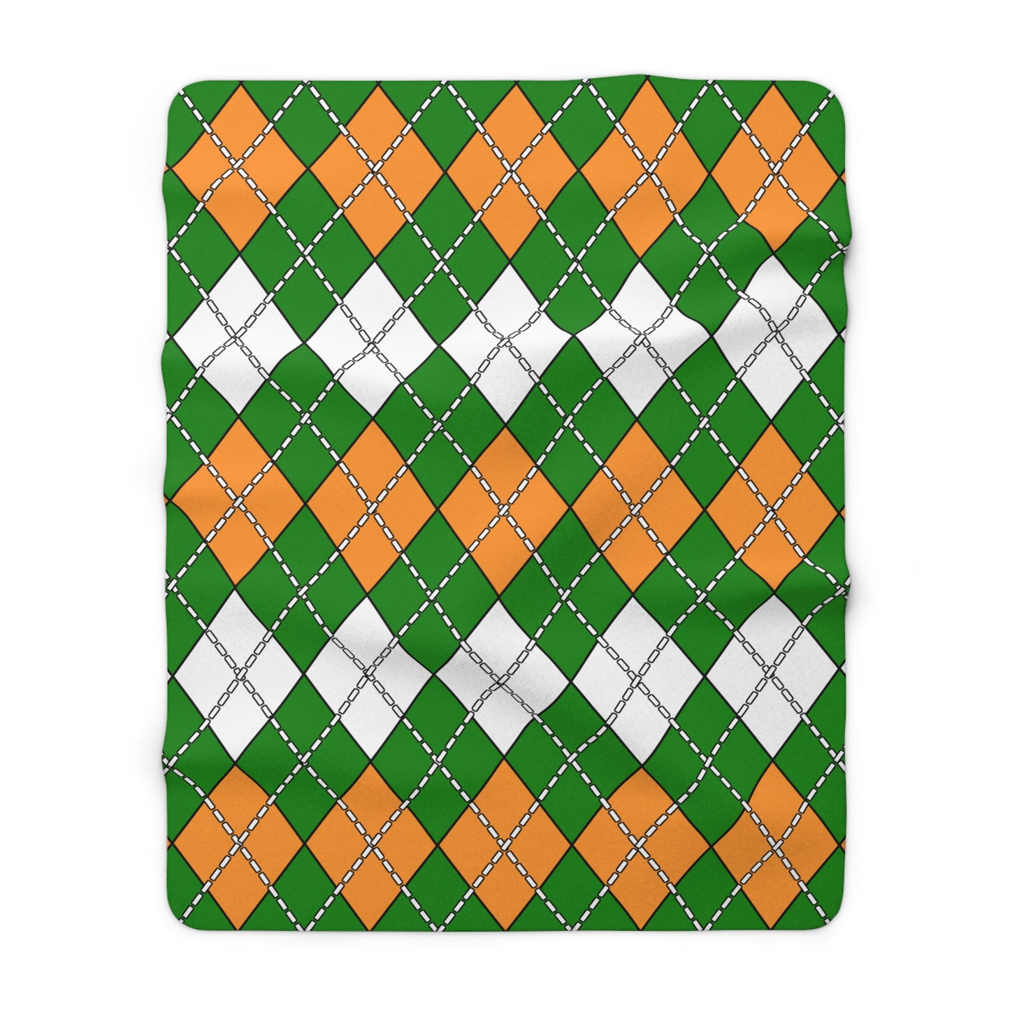 India Retro Argyle Blanket Throw