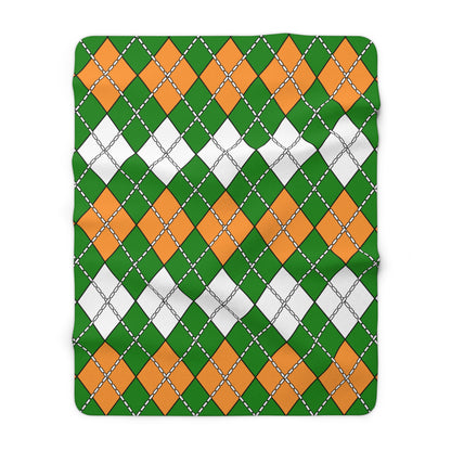 India Retro Argyle Blanket Throw