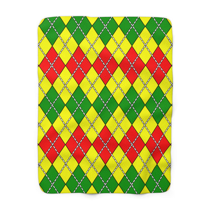 Mali Retro Argyle Blanket Throw