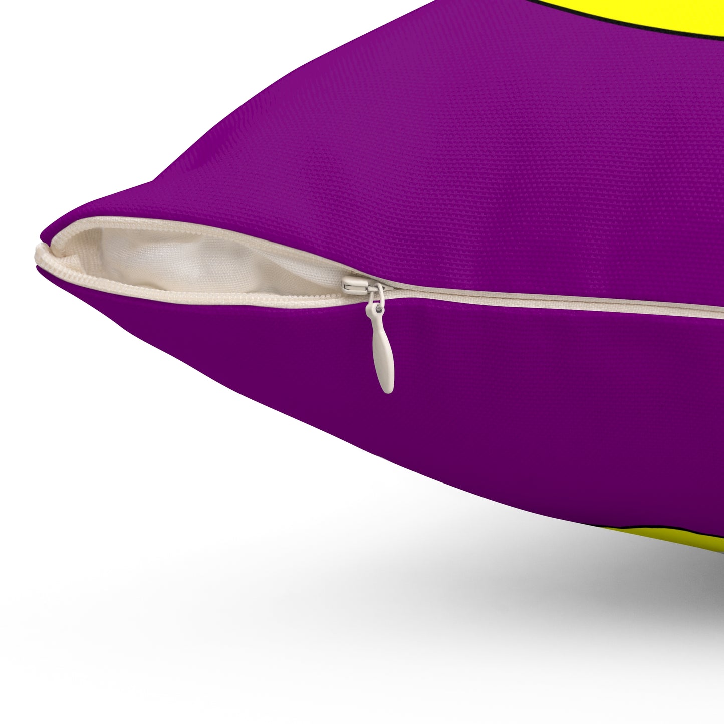 Purple, Yellow Retro Target Cushion Pillow
