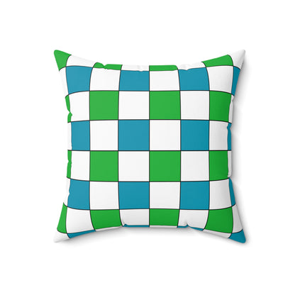 Uzbekistan Retro Check Cushion Pillow