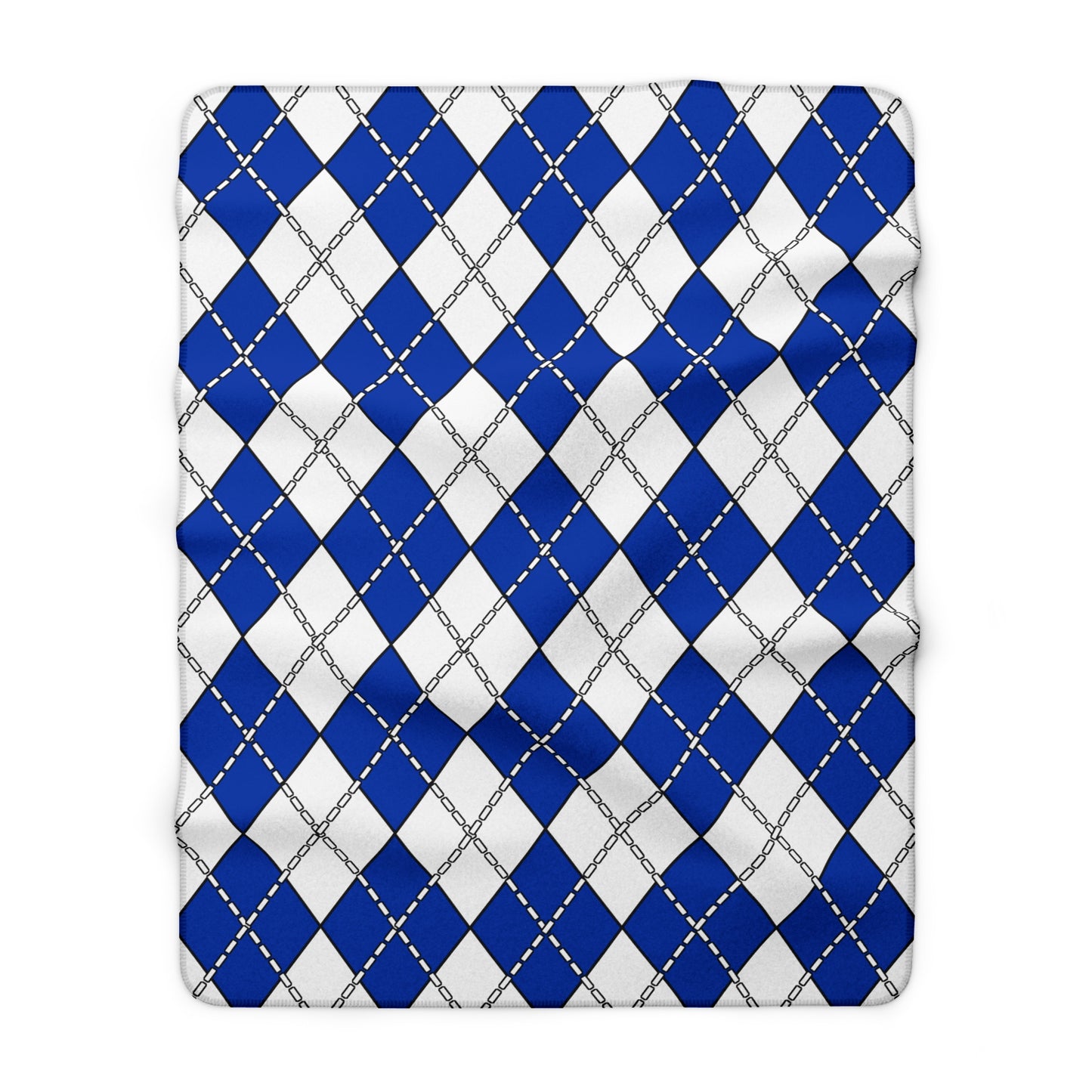 Uruguay Retro Argyle Blanket Throw