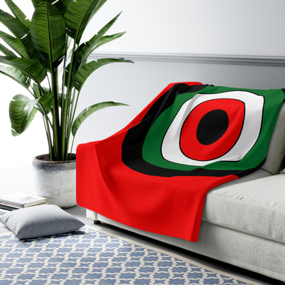 United Arab Emirates Retro Target Blanket Throw