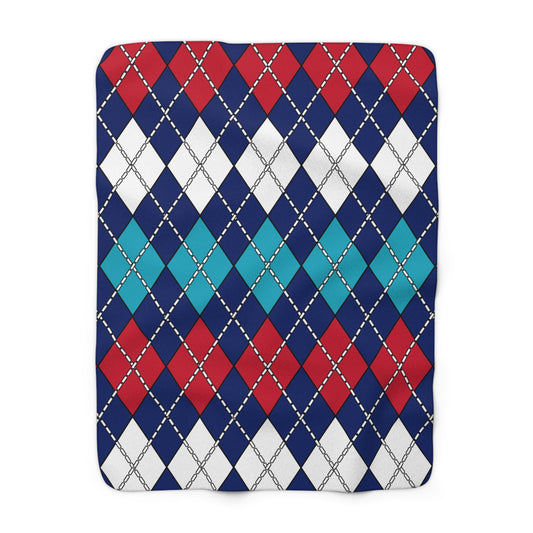Montserrat Retro Argyle Blanket Throw