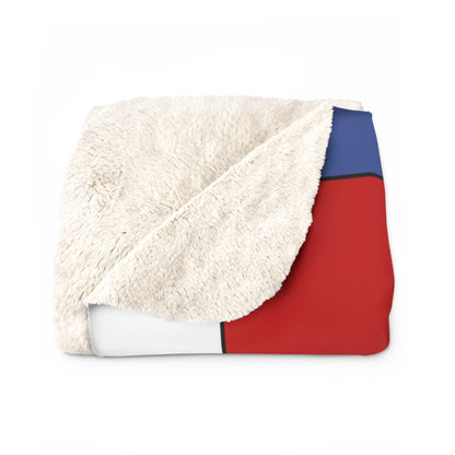 Democratic Peoples Republic Of Korea Retro Check Blanket Throw