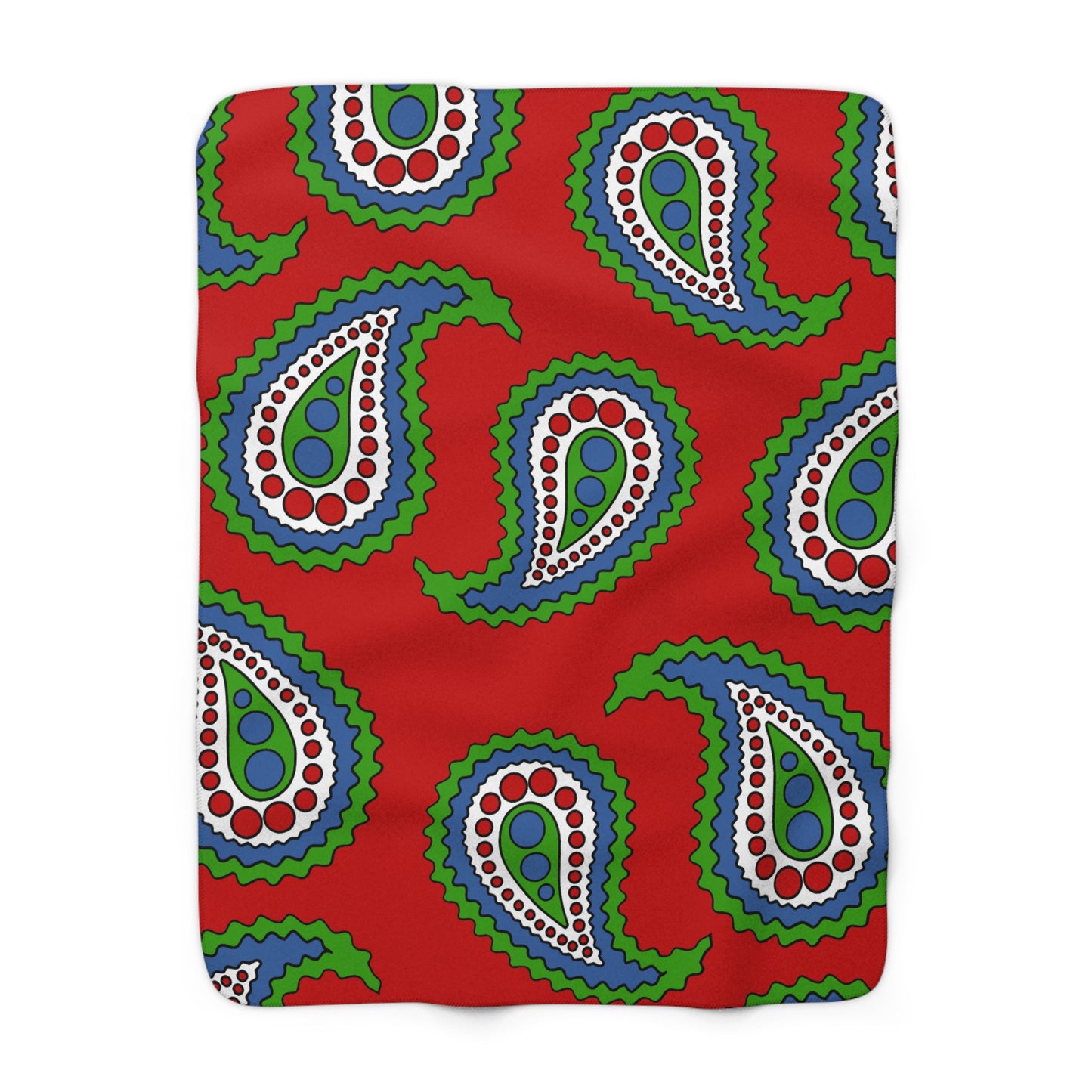 Namibia Retro Paisley Blanket Throw
