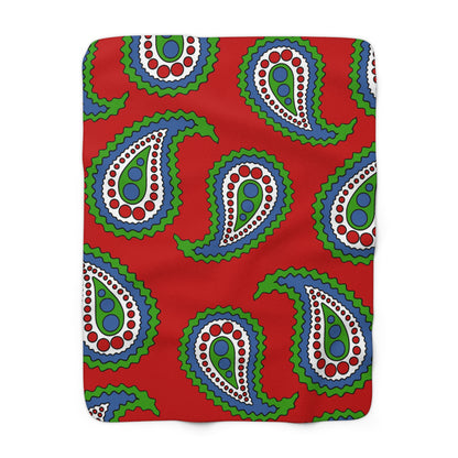 Namibia Retro Paisley Blanket Throw
