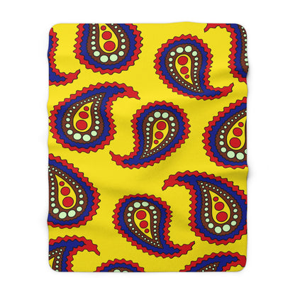 Ecuador Retro Paisley Blanket Throw
