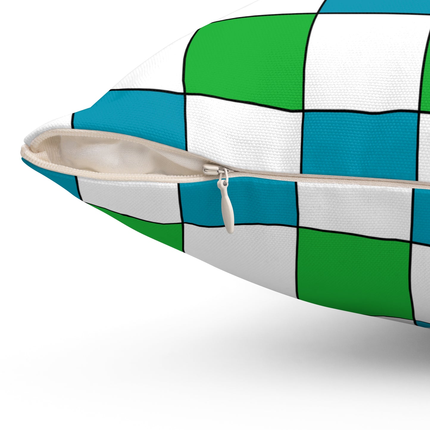 Uzbekistan Retro Check Cushion Pillow