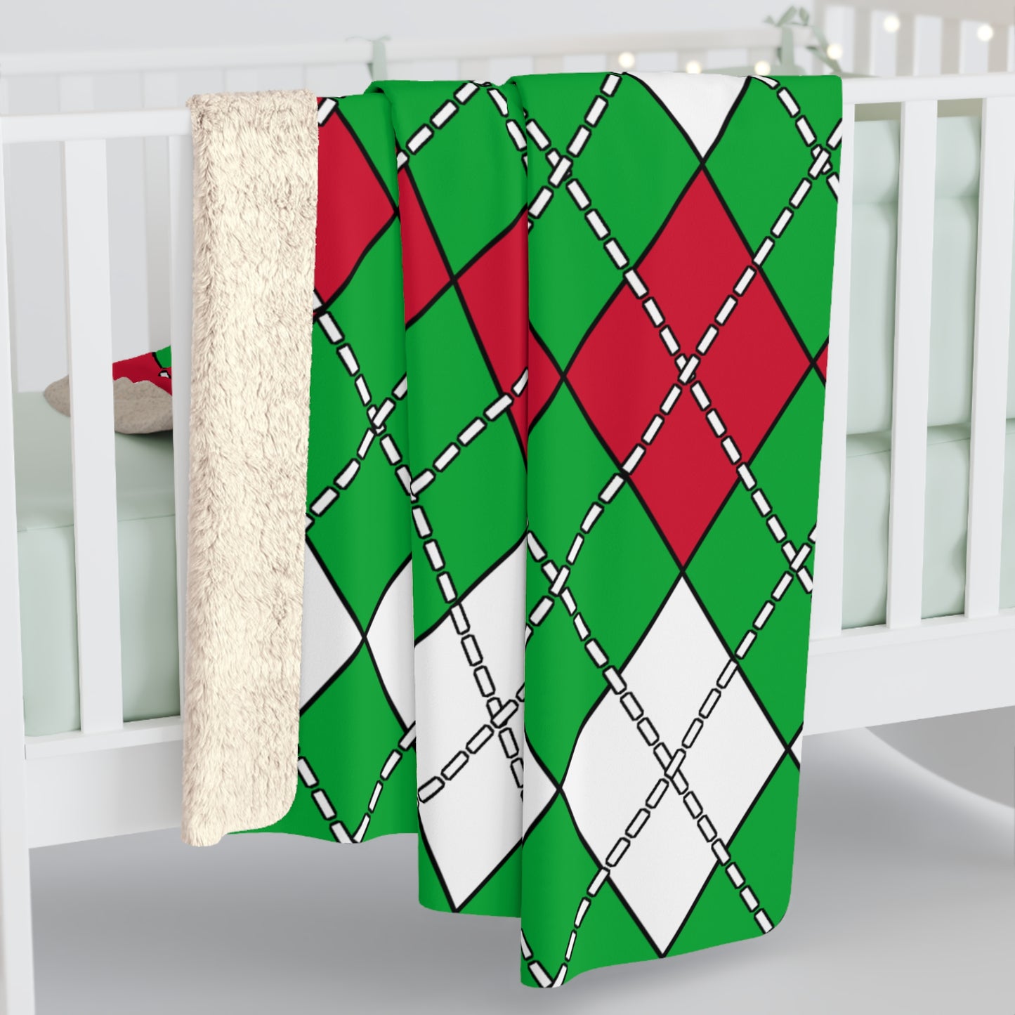 Wales Retro Argyle Blanket Throw