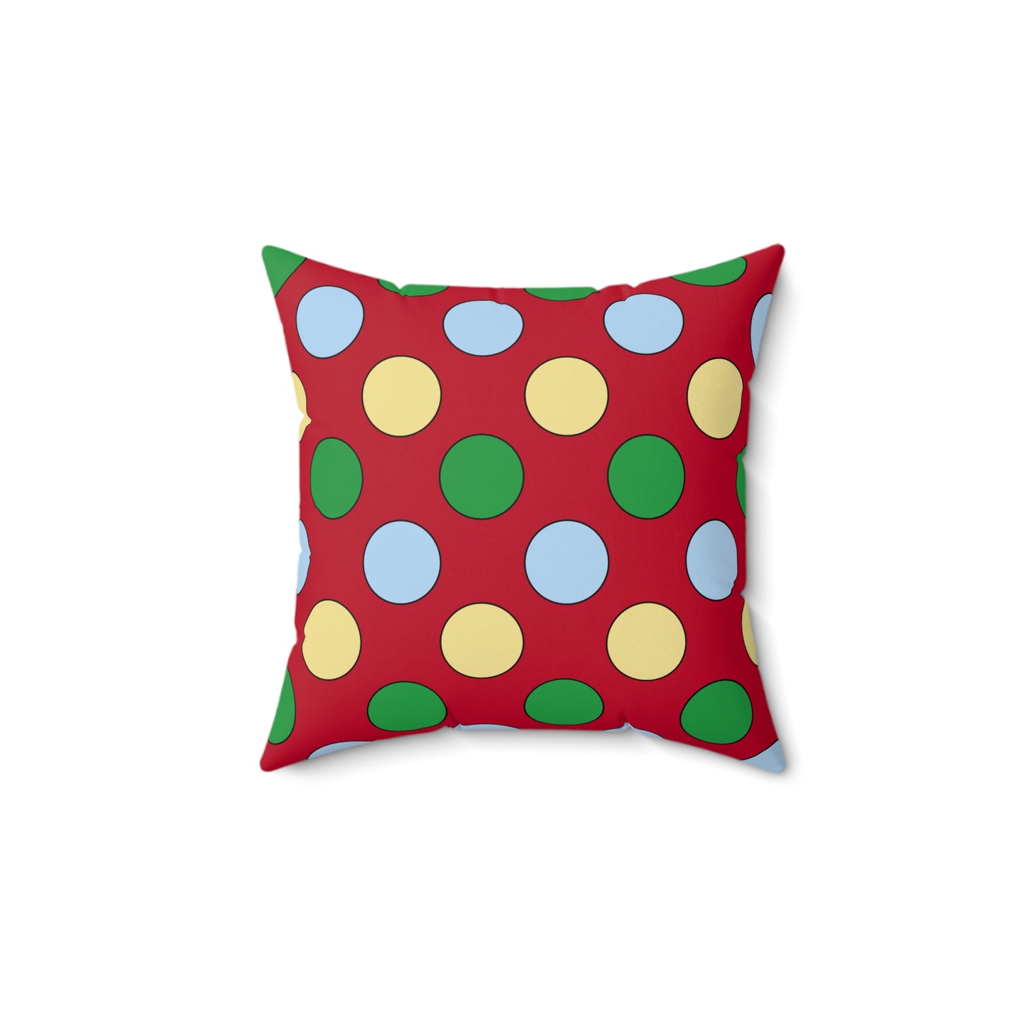 Eritrea Retro Polka Dots Cushion Pillow