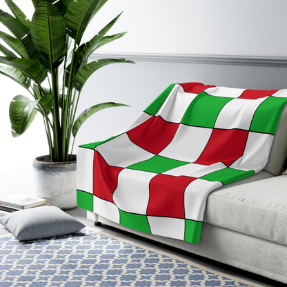 Burundi Retro Check Blanket Throw