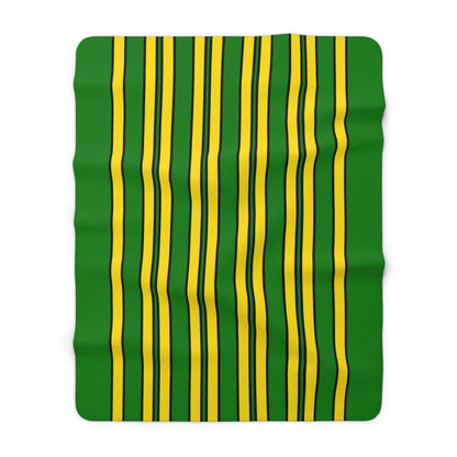 Cocos Islands Retro Stripes Blanket Throw