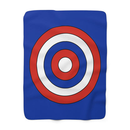 Russia Retro Target Blanket Throw
