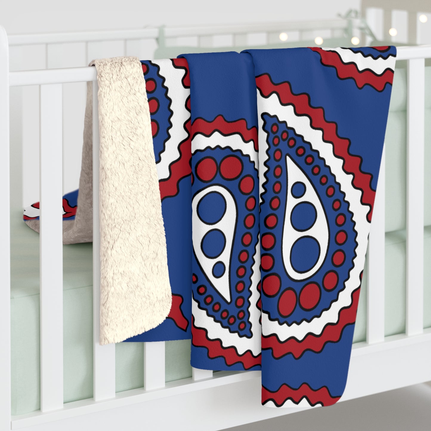 Caribbean Netherlands Retro Paisley Blanket Throw
