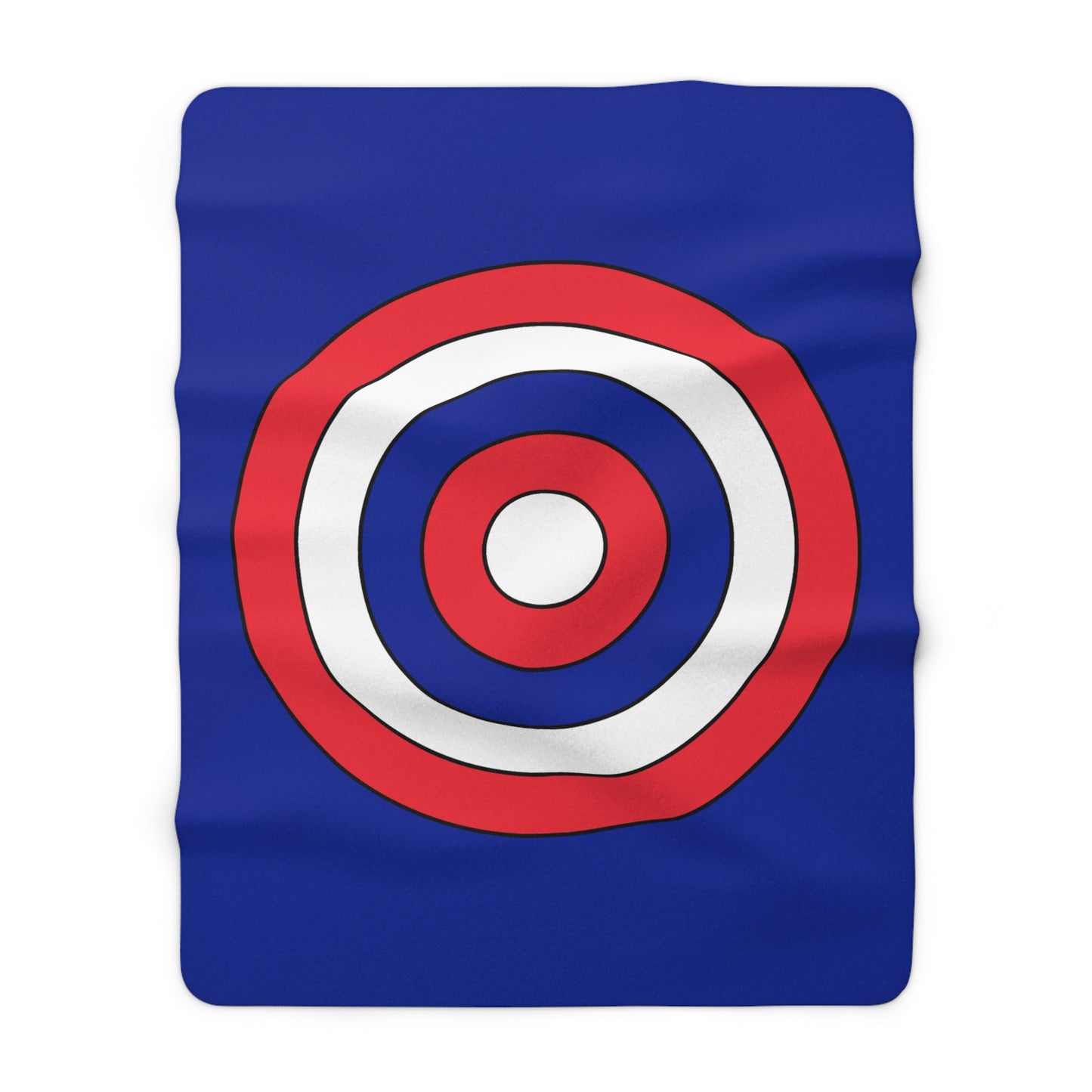 Sint Maarten Retro Target Blanket Throw
