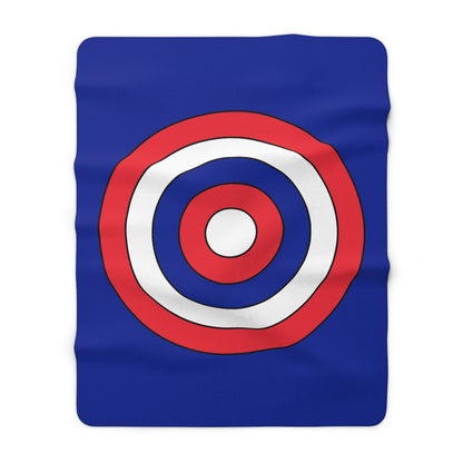 Sint Maarten Retro Target Blanket Throw