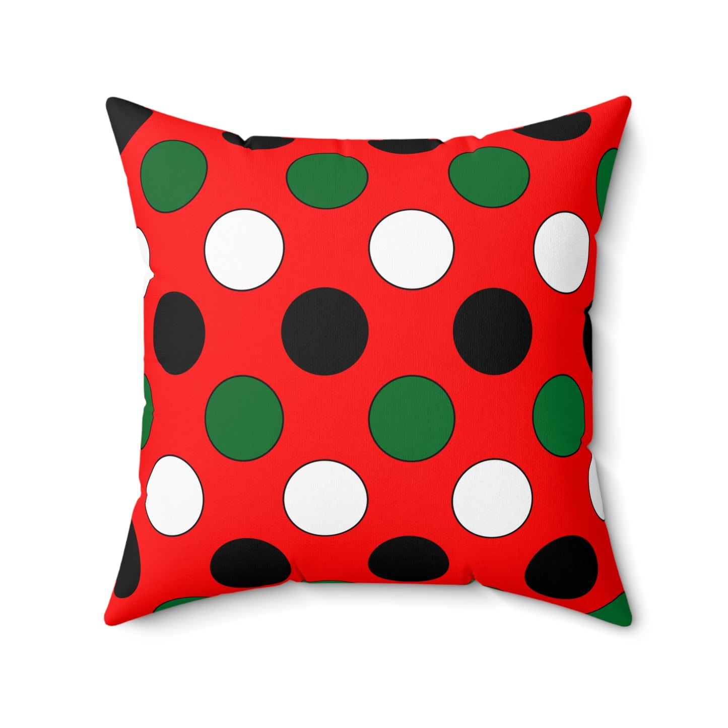 United Arab Emirates Retro Polka Dots Cushion Pillow