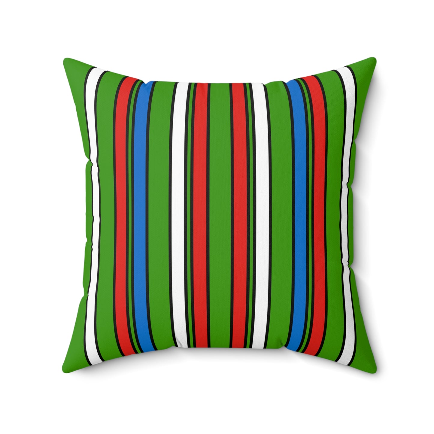 Equatorial Guinea Retro Stripes Cushion Pillow