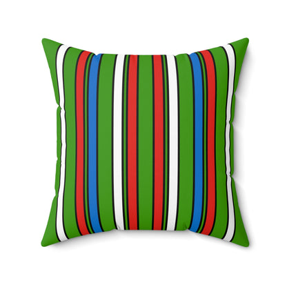 Equatorial Guinea Retro Stripes Cushion Pillow