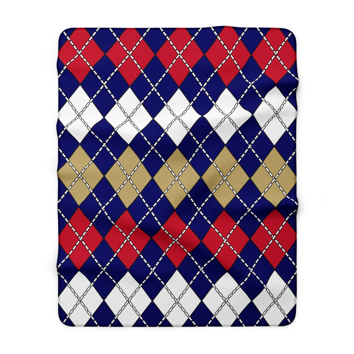 Saint Helena Retro Argyle Blanket Throw
