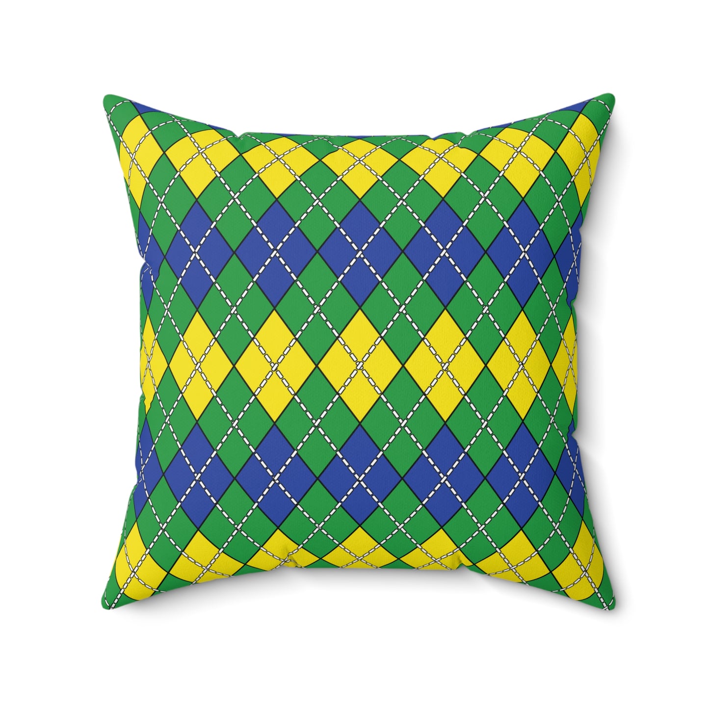 Brazil Retro Argyle Cushion Pillow