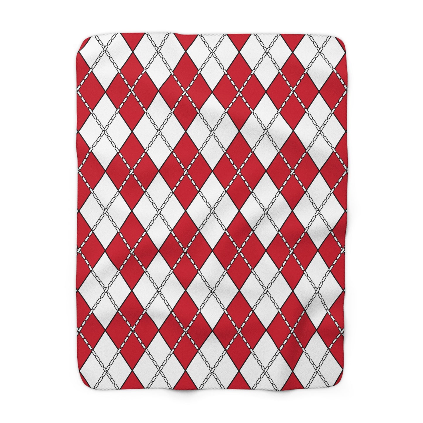 Malta Retro Argyle Blanket Throw
