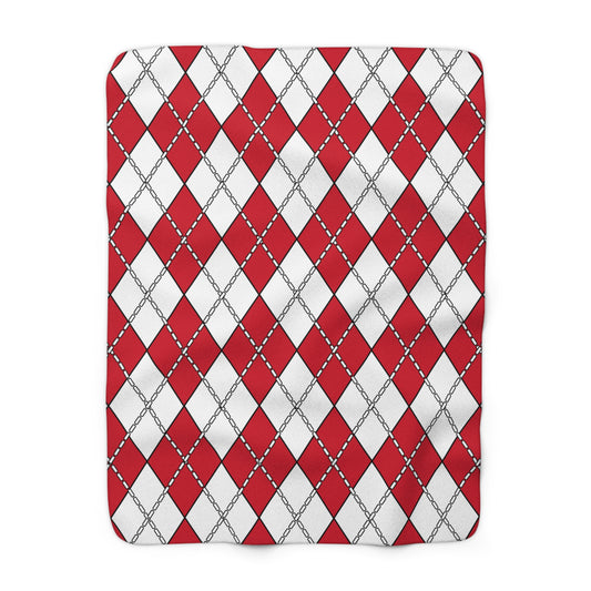 Malta Retro Argyle Blanket Throw