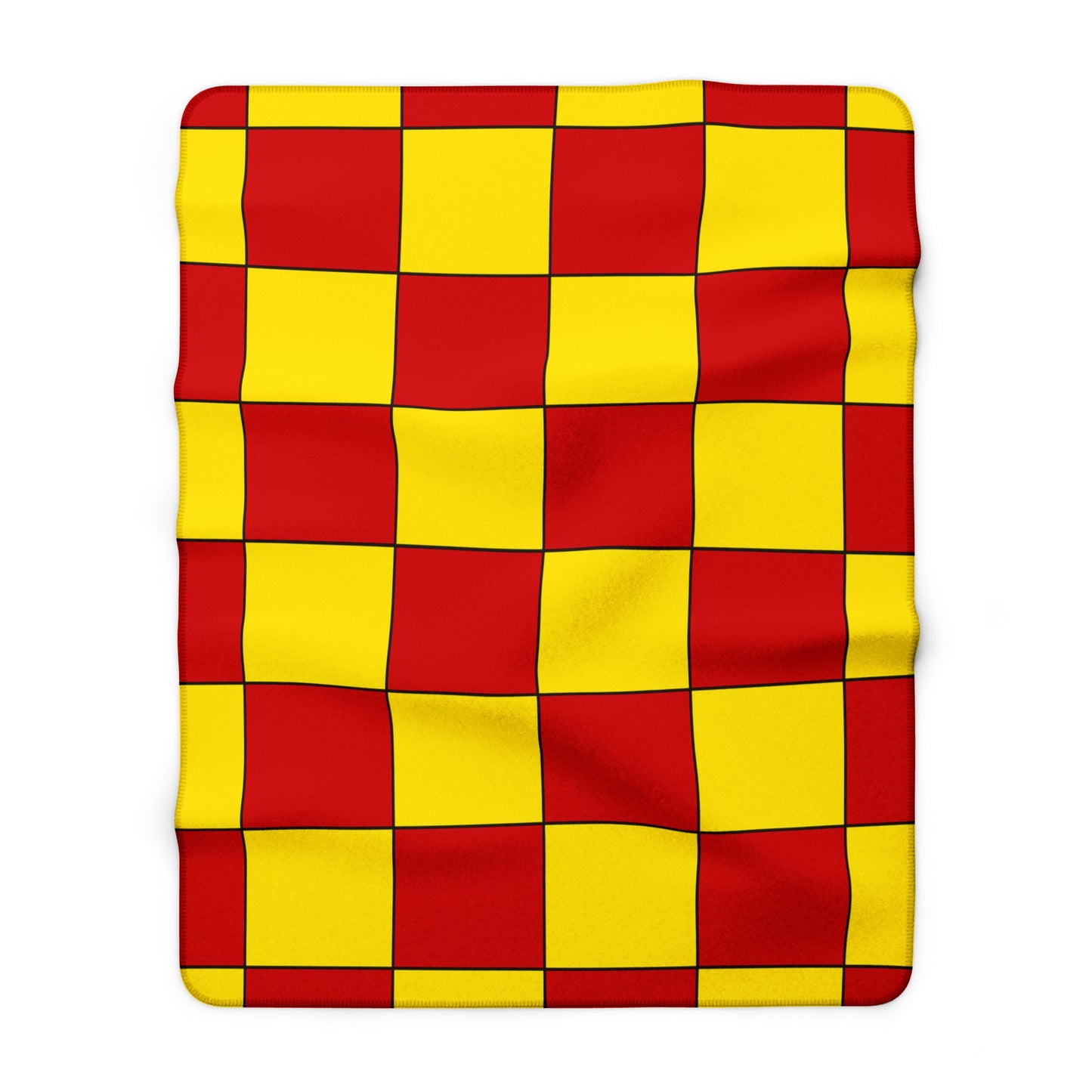 North Macedonia Retro Check Blanket Throw