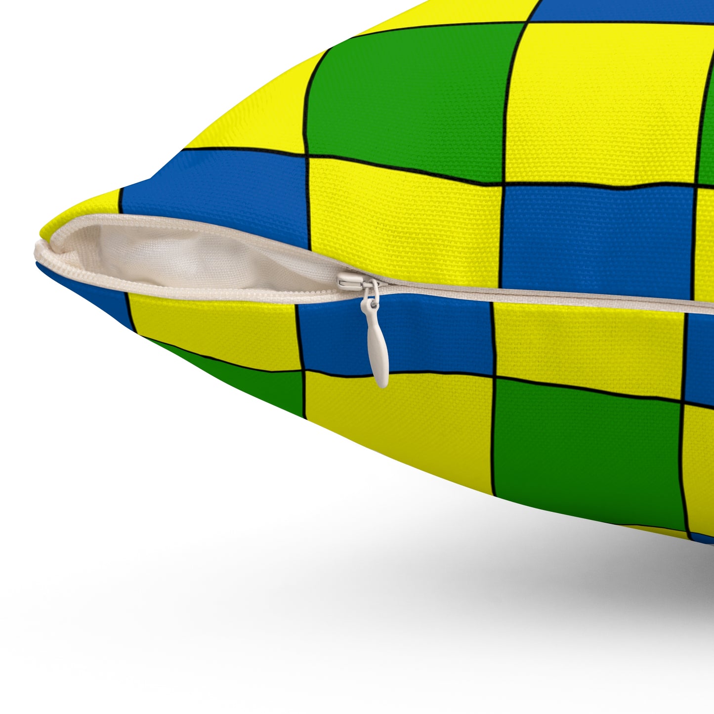 Saint Vincent And The Grenadines Retro Check Cushion Pillow