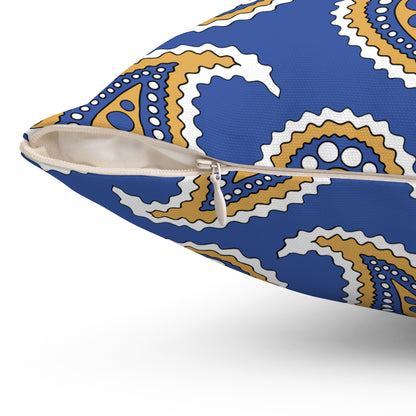 Marshall Islands Retro Paisley Cushion Pillow