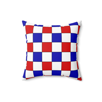 Costa Rica Retro Check Cushion Pillow