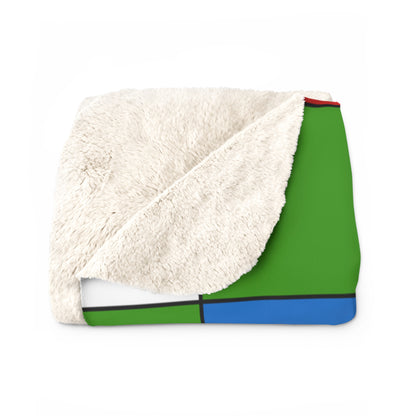 Equatorial Guinea Retro Check Blanket Throw