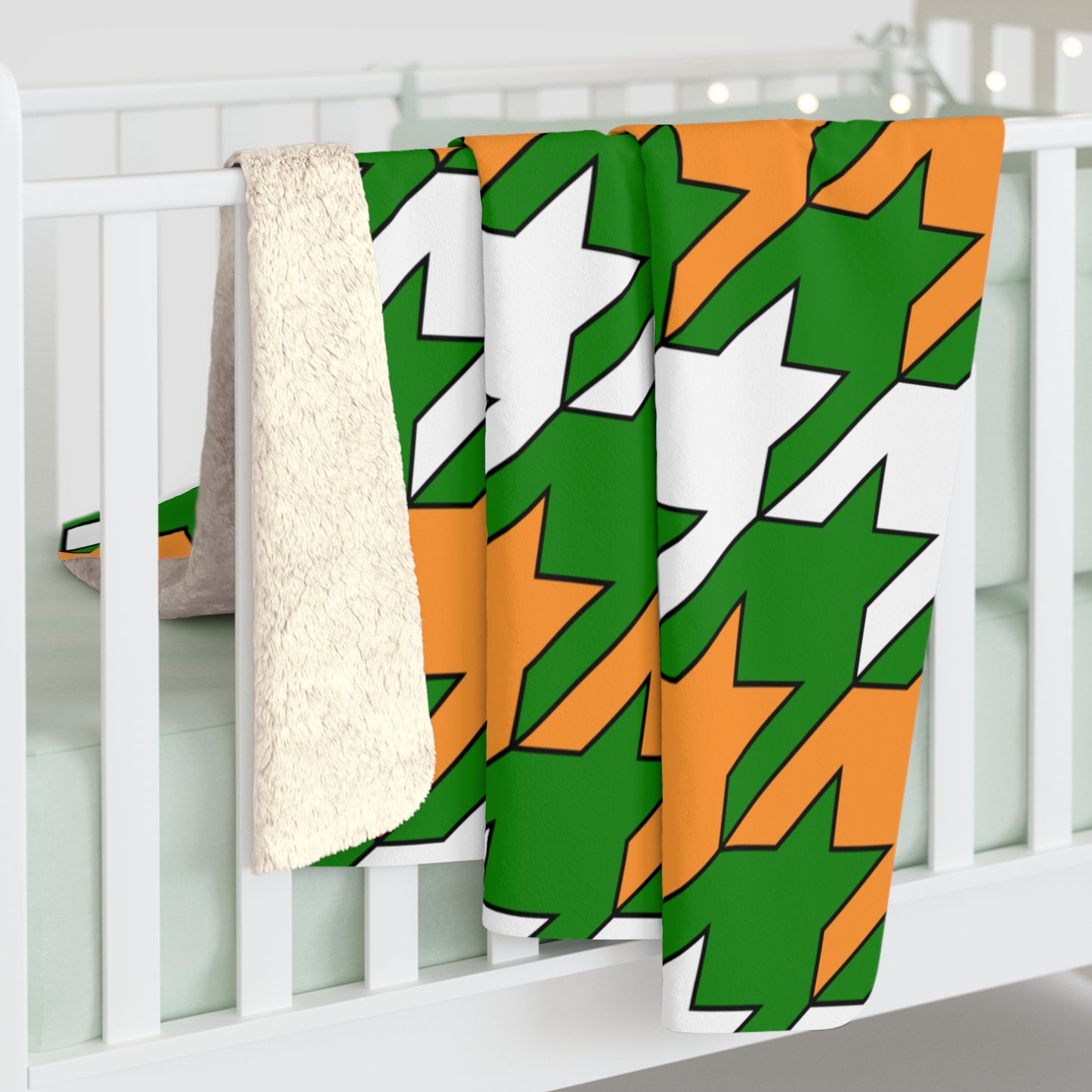 India Retro Houndstooth Blanket Throw