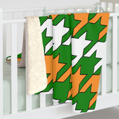 India Retro Houndstooth Blanket Throw