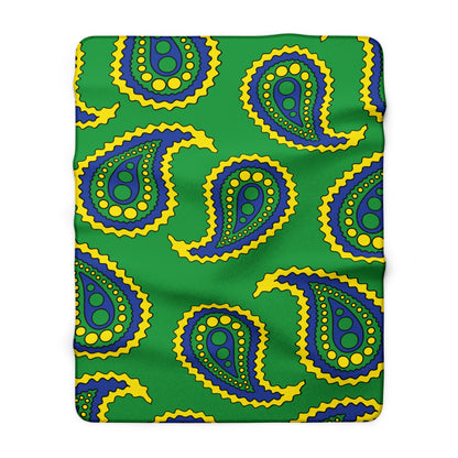 Brazil Retro Paisley Blanket Throw