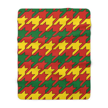 Bolivia Retro Houndstooth Blanket Throw