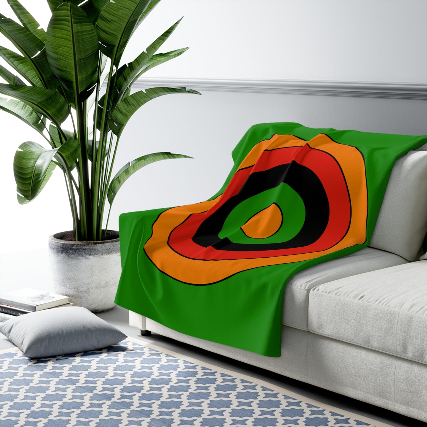Zambia Retro Target Blanket Throw
