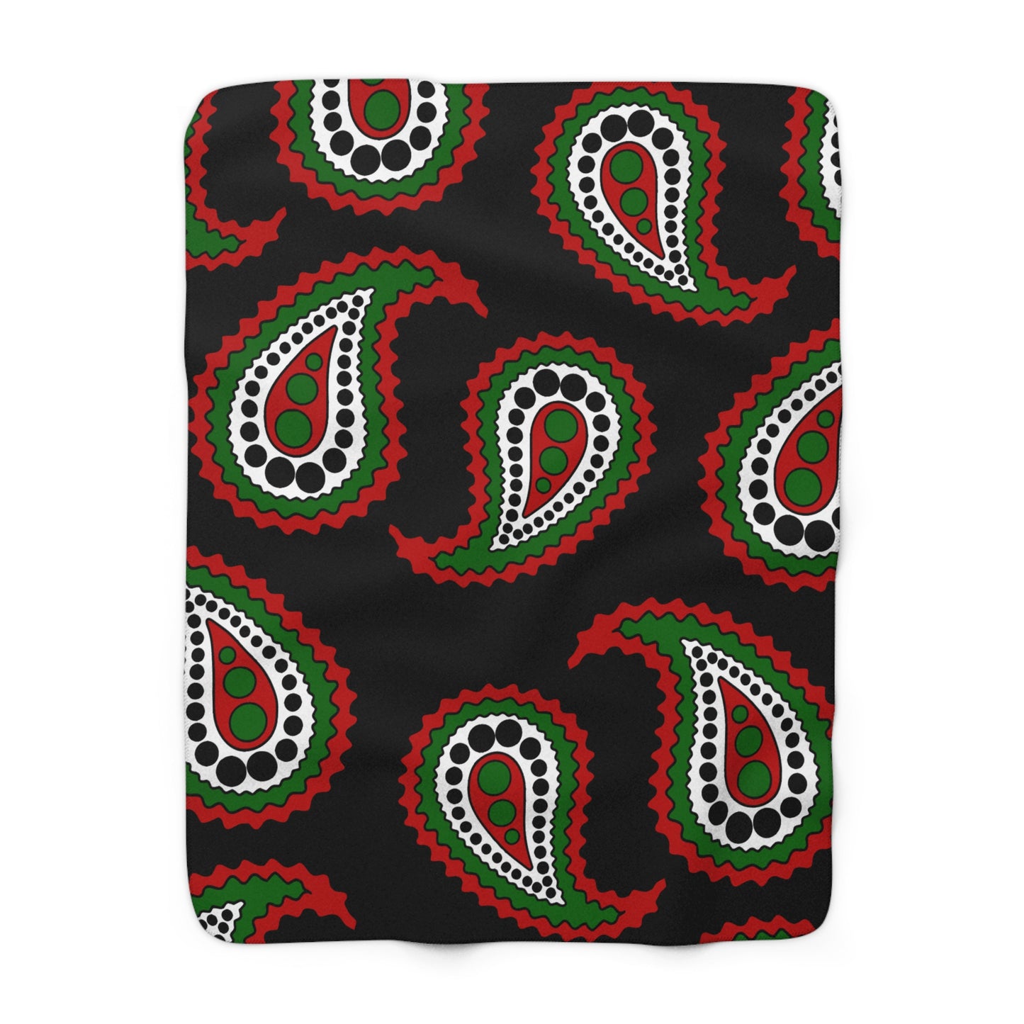 Kenya Retro Paisley Blanket Throw