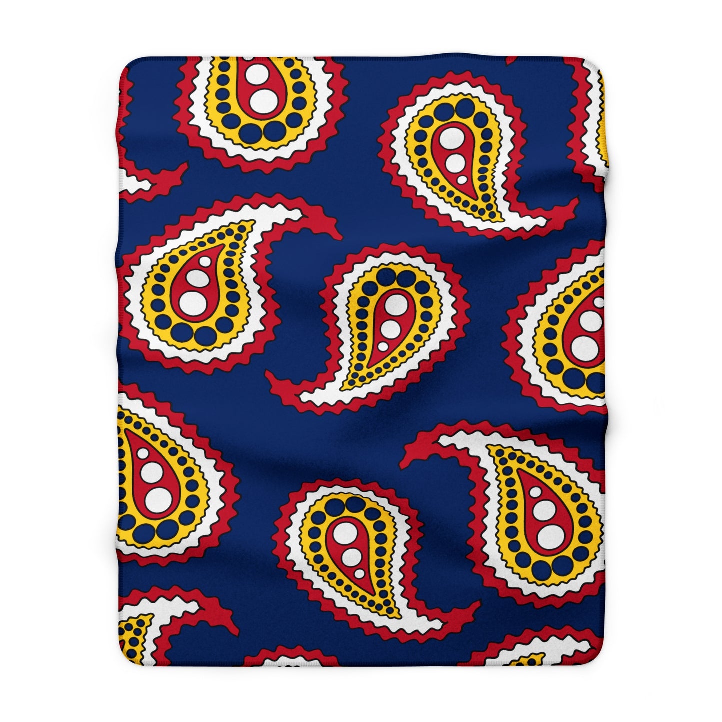 Turks And Caicos Islands Retro Paisley Blanket Throw
