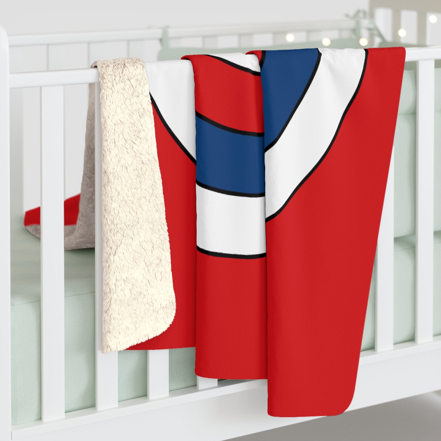 Czechia Retro Target Blanket Throw