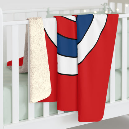 Czechia Retro Target Blanket Throw